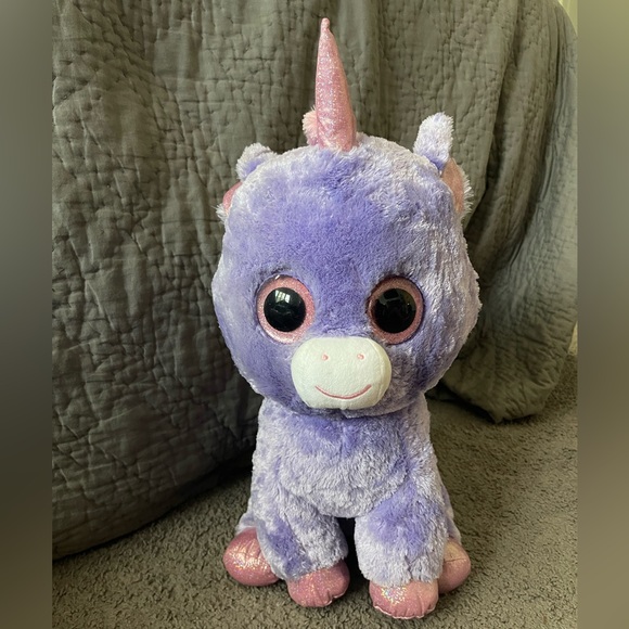 Jumbo Ty Beanie Boo Athena unicorn with wings large RARE HARD TO FIND HTF - Picture 2 of 7